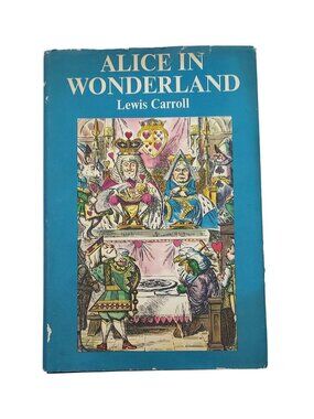 Vintage 1950s Alice In Wonderland Hardcover Book Club Edition By Lewis Carroll